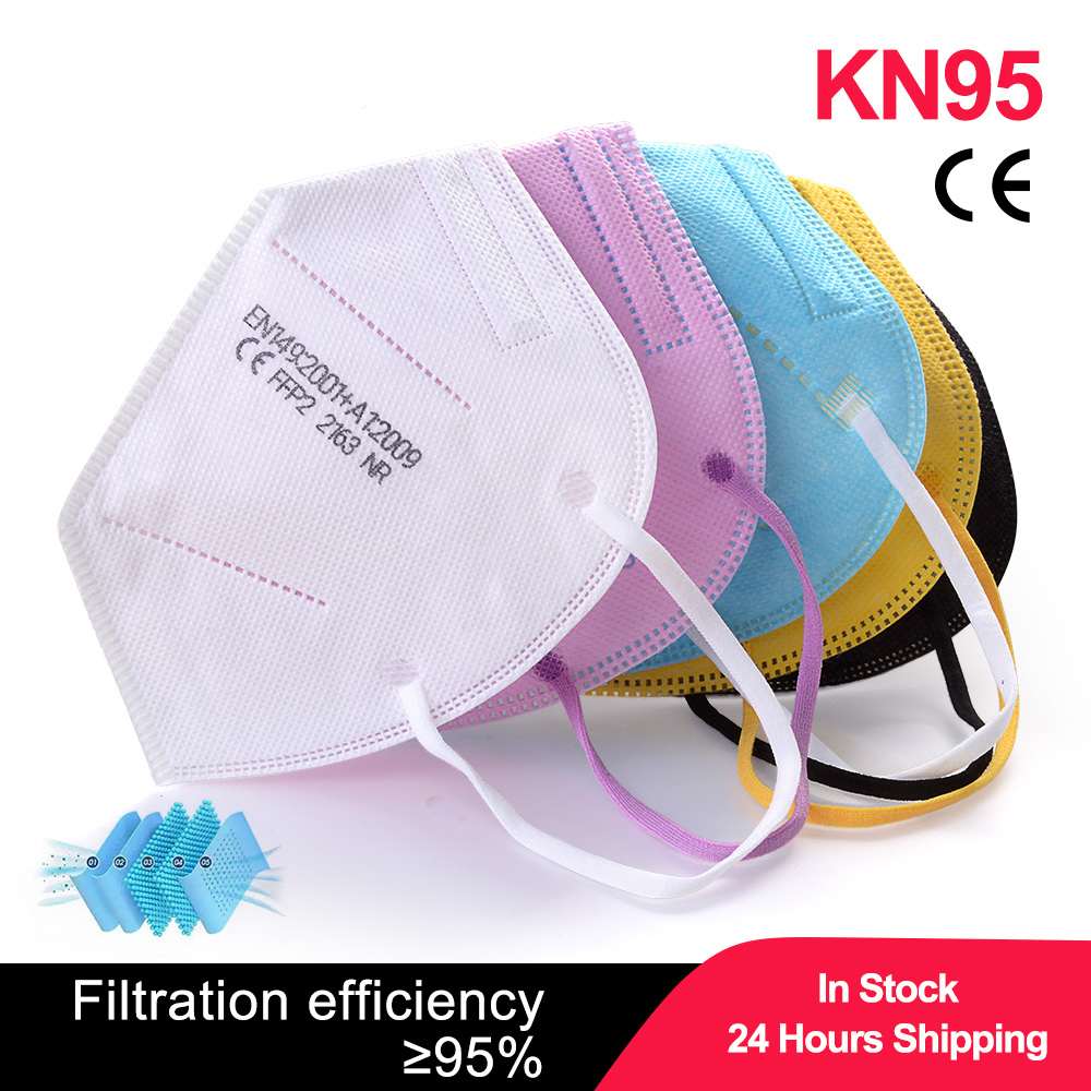 Disposable Surgical Mask - 100枚入り 子供用マスク FPP2 ブラック KN95 CE認証