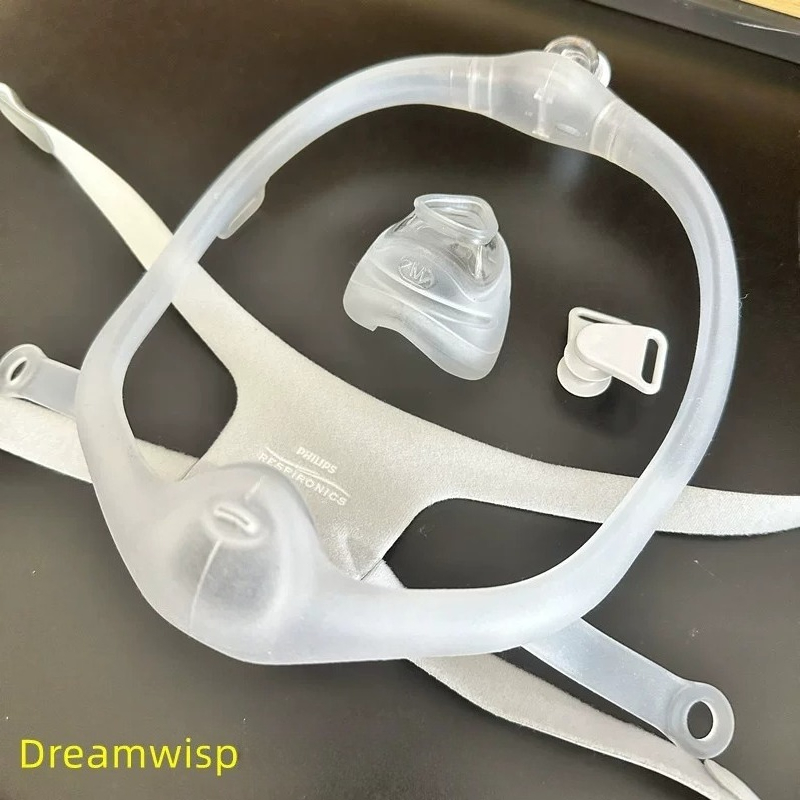 Silicone Mask Bracket - 人工呼吸器用鼻マスクアクセサリー 鼻マスクフレーム 鼻頭用ヘッドバンド DreamWisp純正ヘッドカバー シリコンクッション交換品