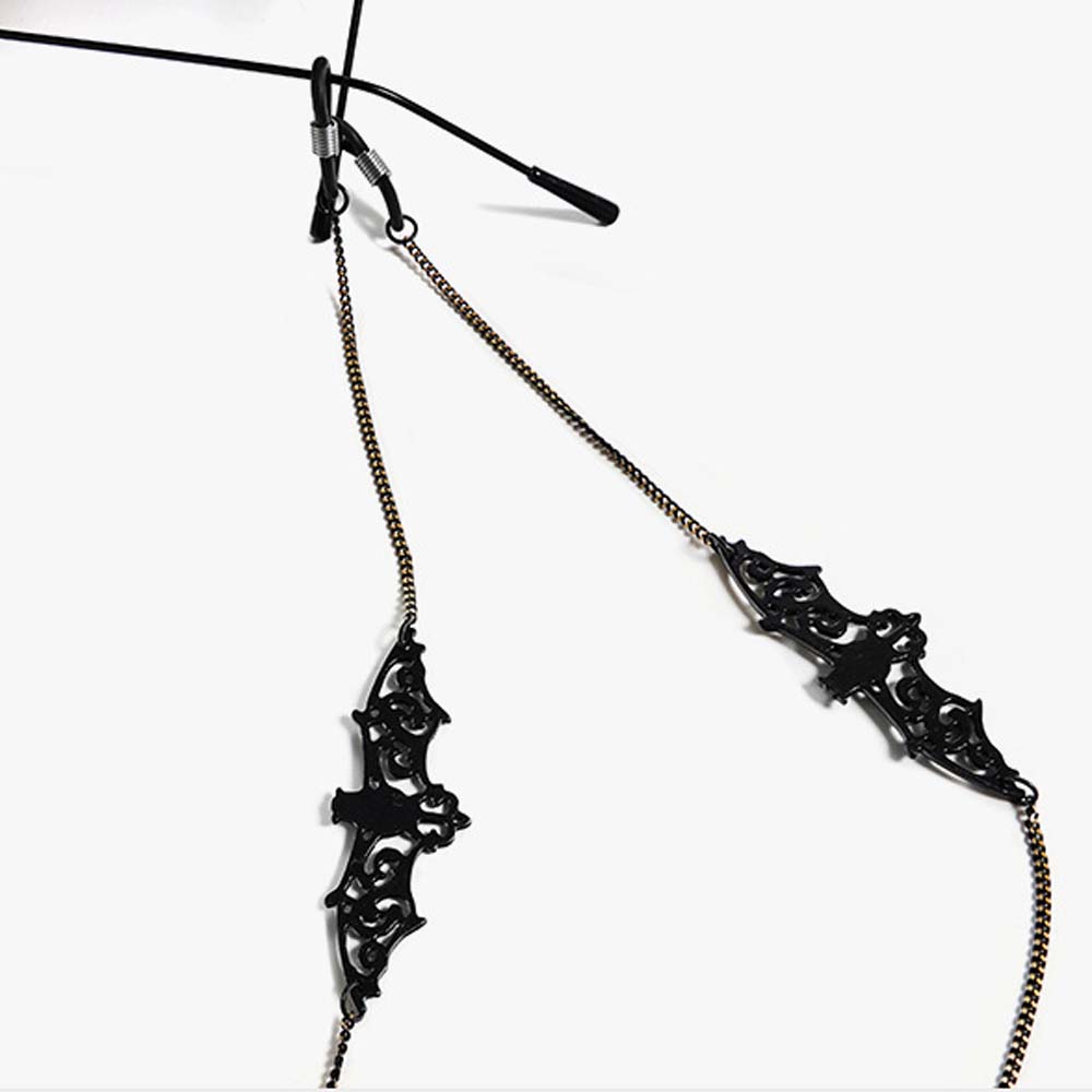 紛失防止トレンドレトロ中空ブラックバット銅製ホルダーコードガ - Mask Chain Holder のレビューと価格