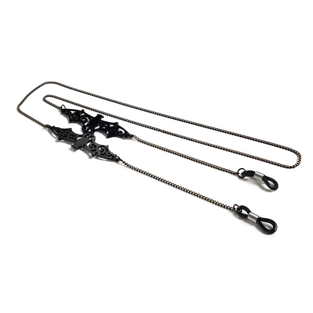 紛失防止トレンドレトロ中空ブラックバット銅製ホルダーコードガ - Mask Chain Holder のレビューと価格